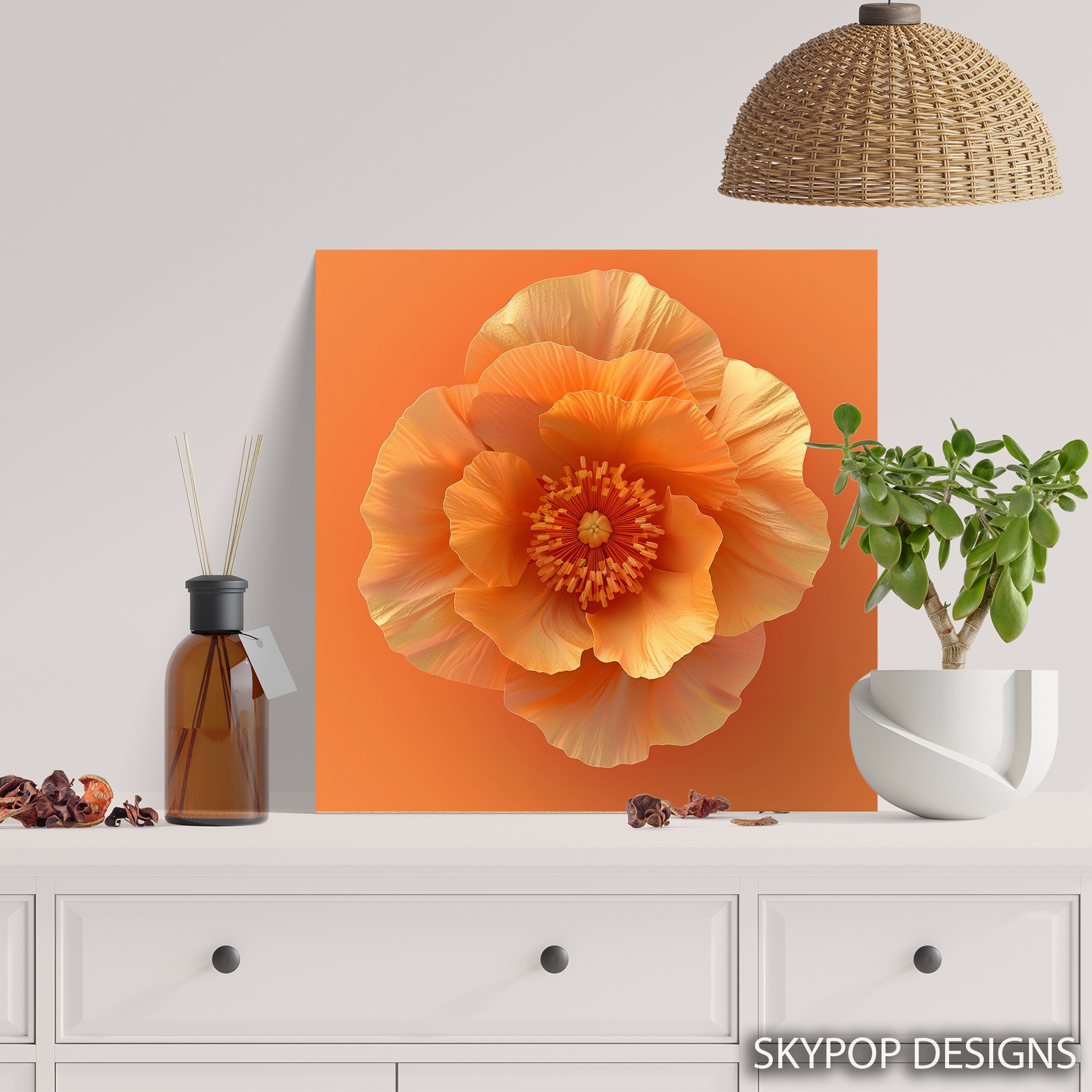 5.jpg Orange Poppy Art