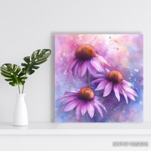 Coneflower Blooms Art