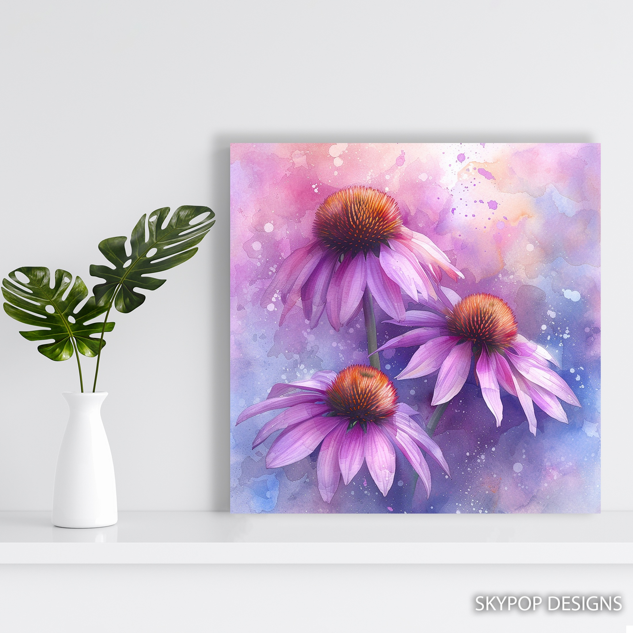 5.jpg Coneflower Blooms Art