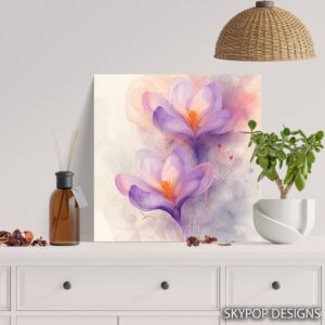 Crocus Blooms Art