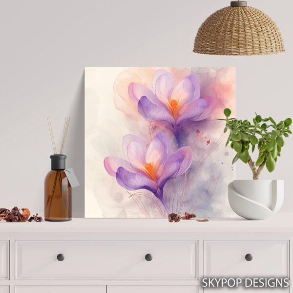 Crocus Blooms Art