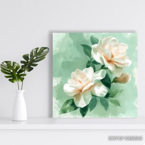 Gardenia Blooms Art
