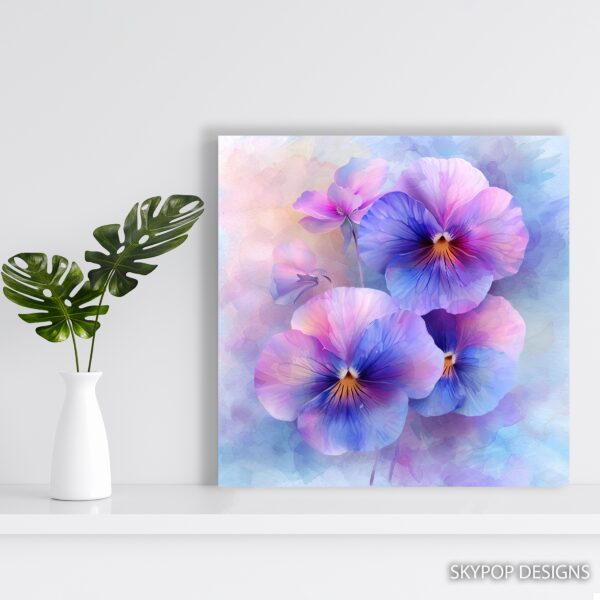 Pansy Bloom Art