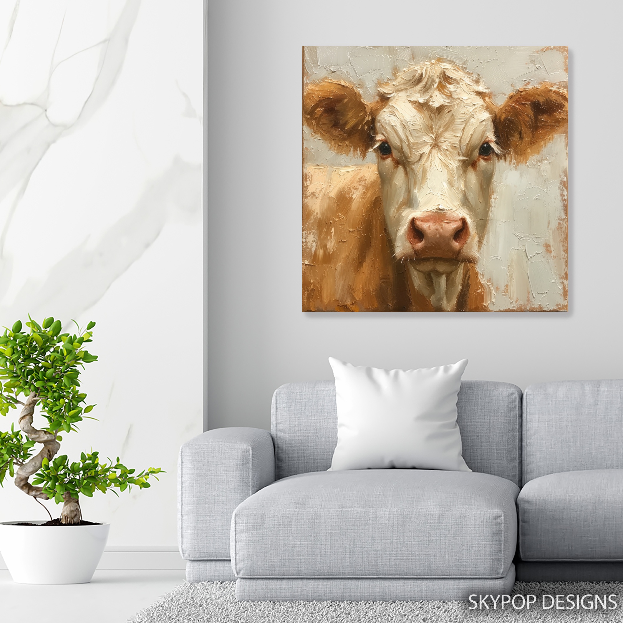 5.jpg Highland Cow Portrait Art