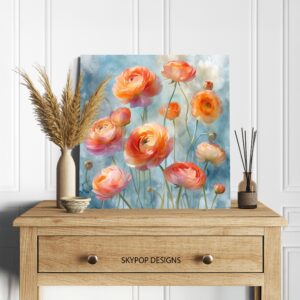 Ranunculus Blooms Art