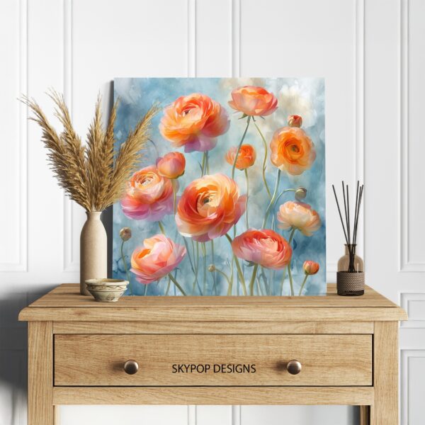 Ranunculus Blooms Art