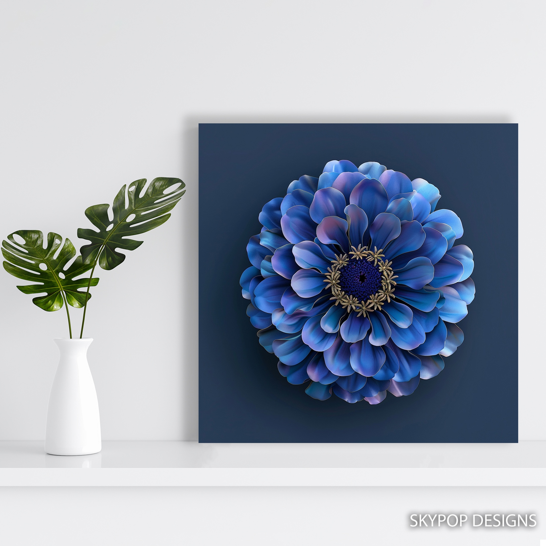 5.jpg Zinnia Bloom Art