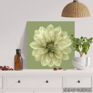 Dahlia Bloom Art
