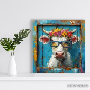 Highland Cow Art