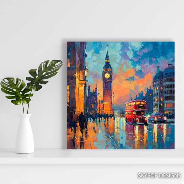 London Big Ben Bus Art