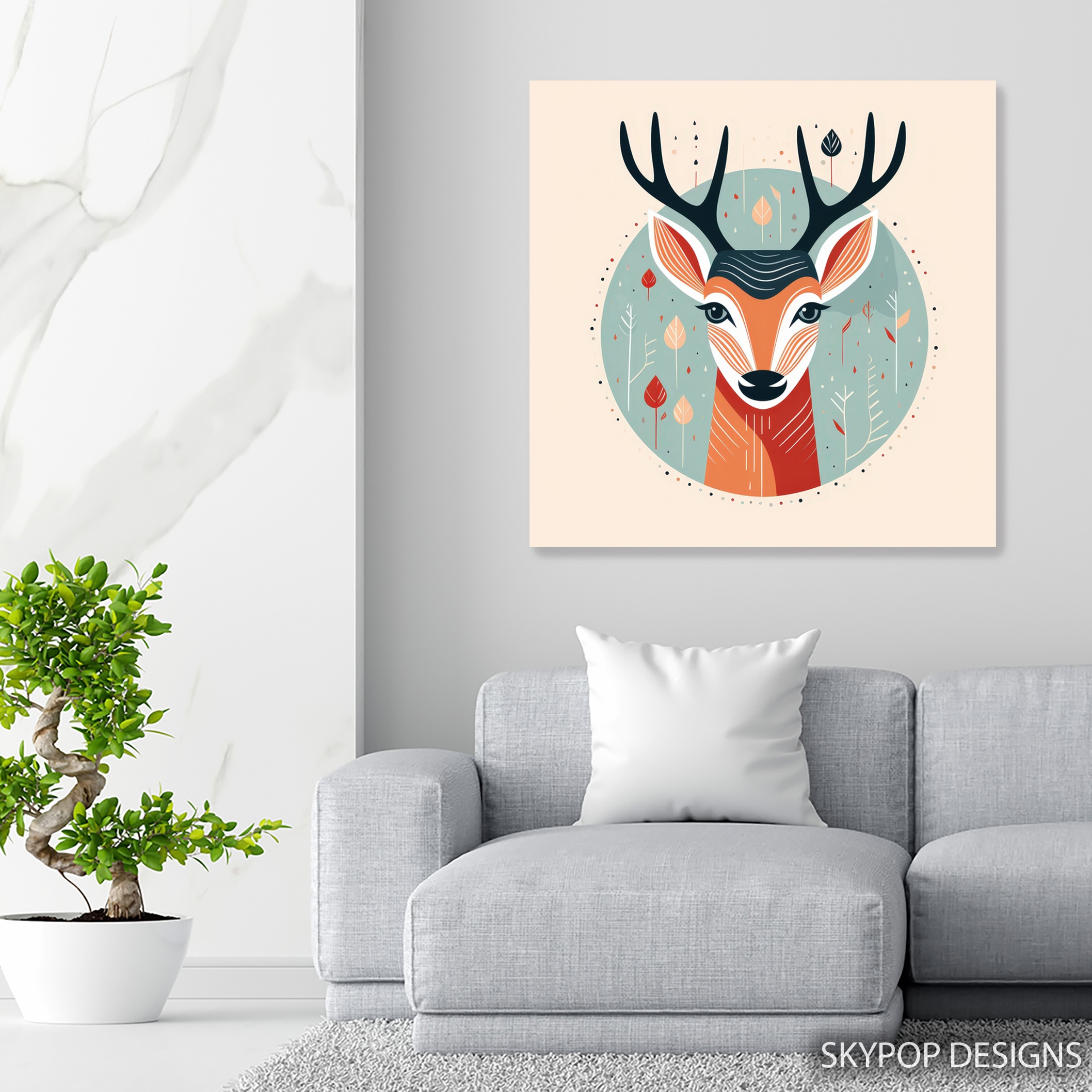 5.jpg Deer Art
