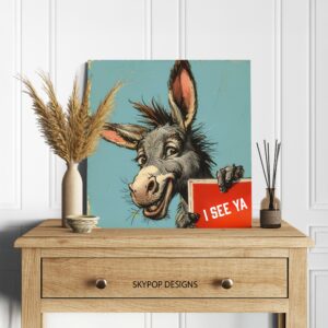 Donkey Says I See Ya Art