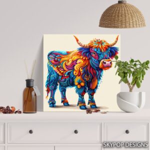 Highland Cow Art