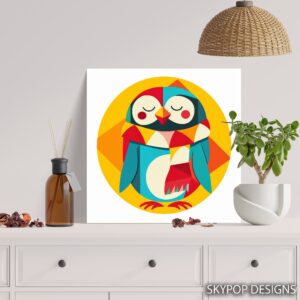 Geometric Owl Art