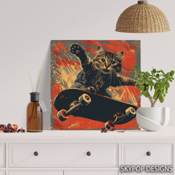 Skater Cat Art