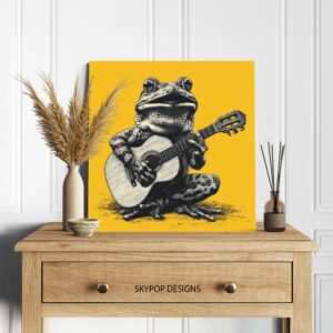 Frog Guitarist Art