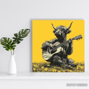 Highland Cow Art