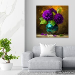 Dahlia Bouquet Art