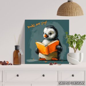 Penguin Reading Art