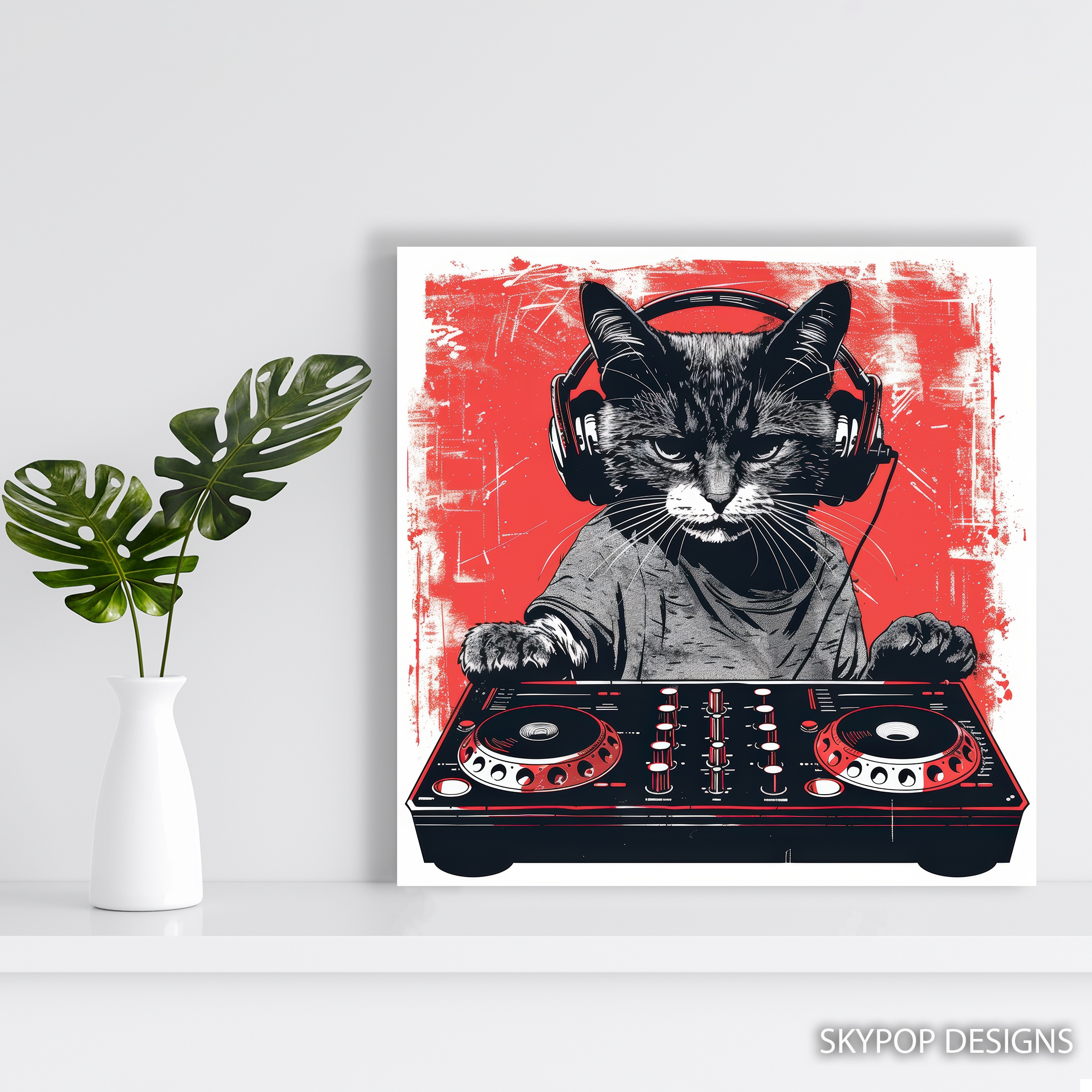 5.jpg DJ Cat Rockstar Art