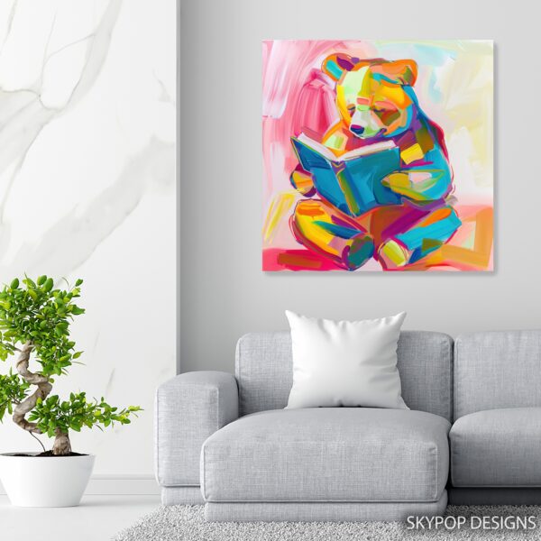 Bear Reading Art