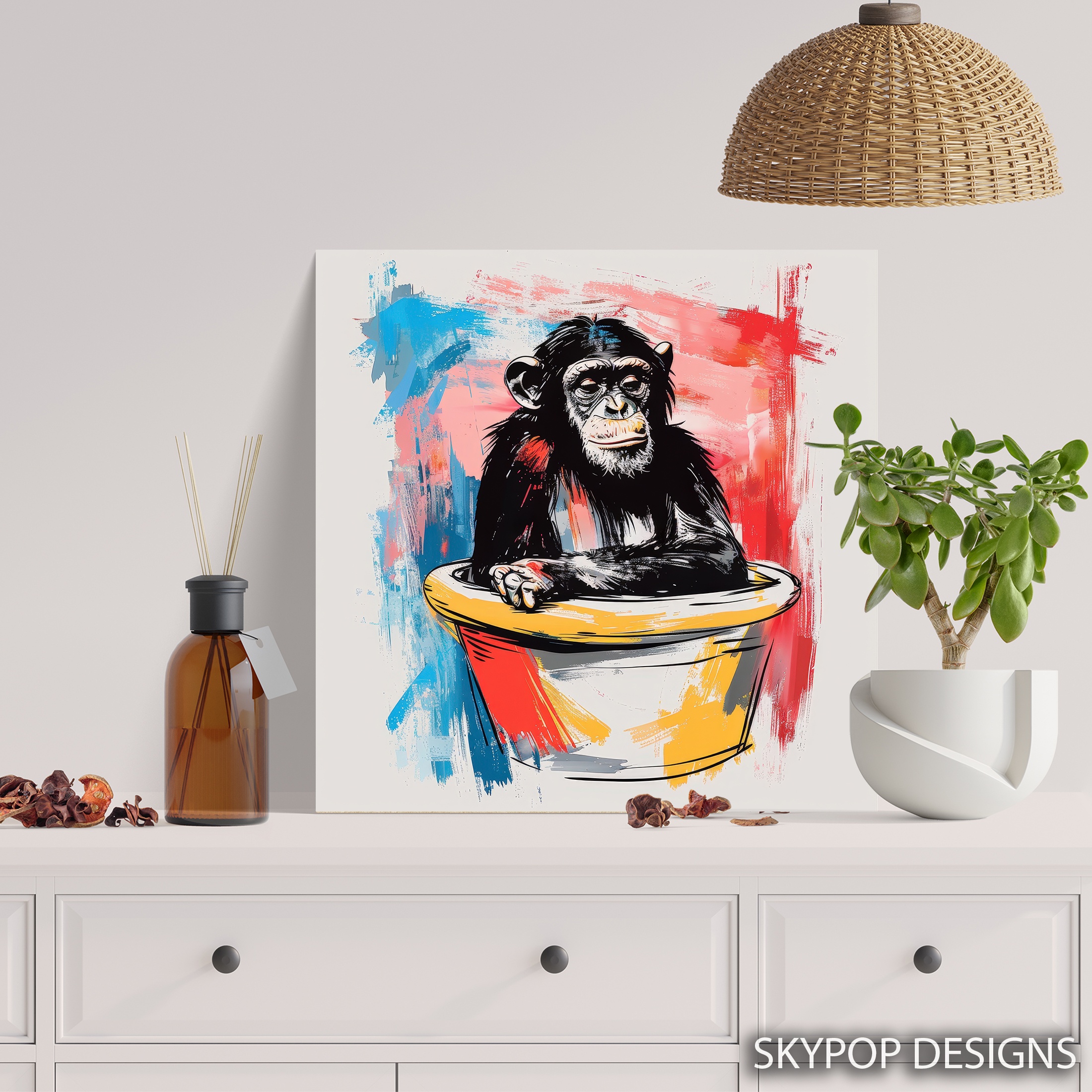 5.jpg Chimpanzee Art