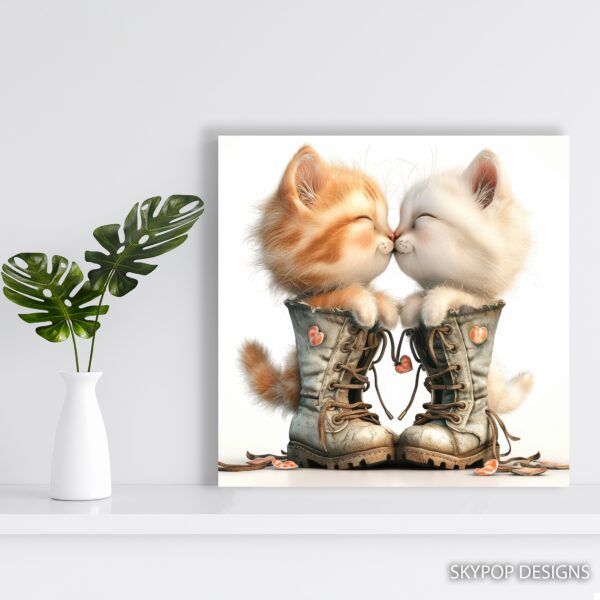 Kitten Love Boots Art