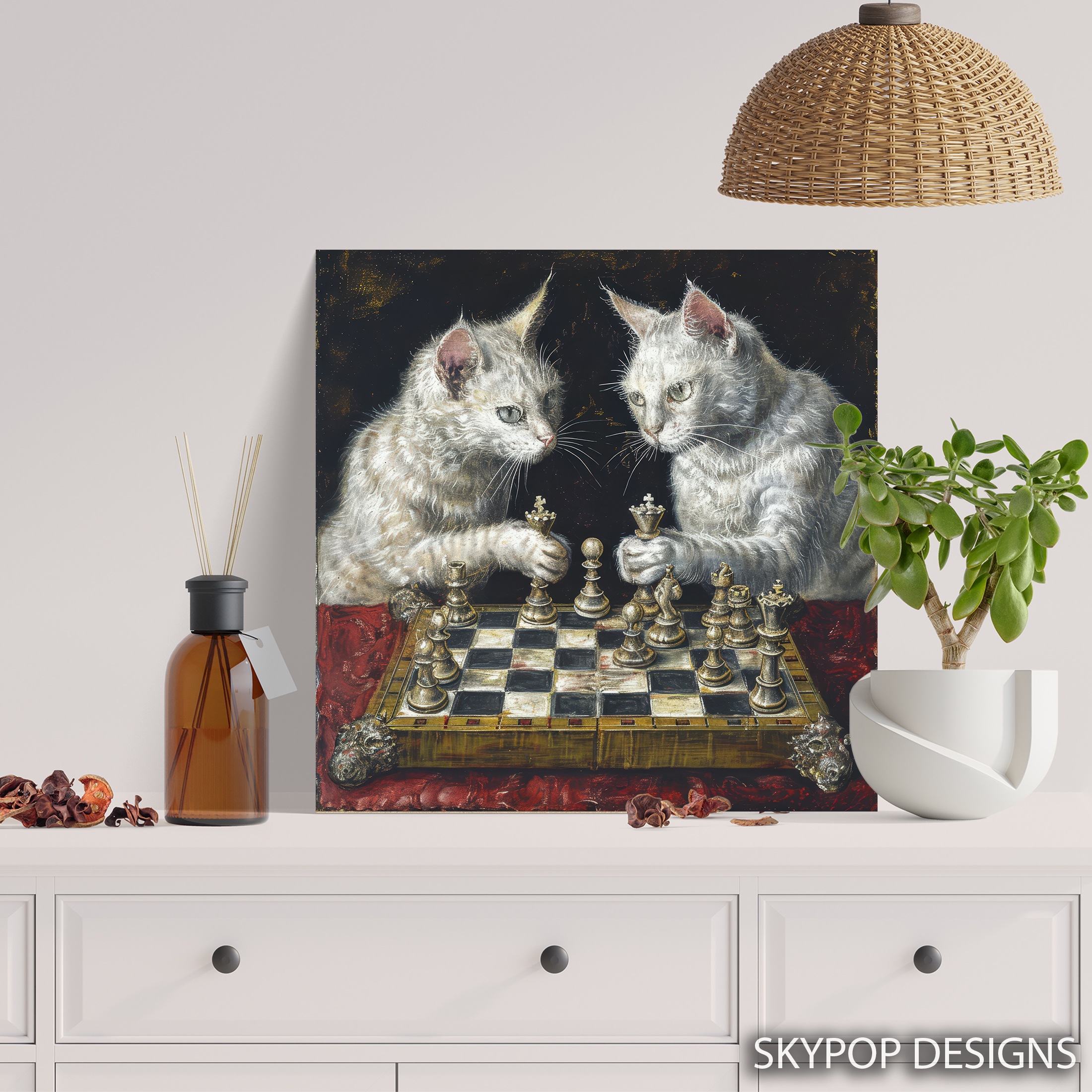 5.jpg Cat Chess Art