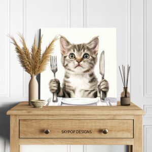Kitten Dinner Art