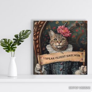 Sarcastic Cat Art