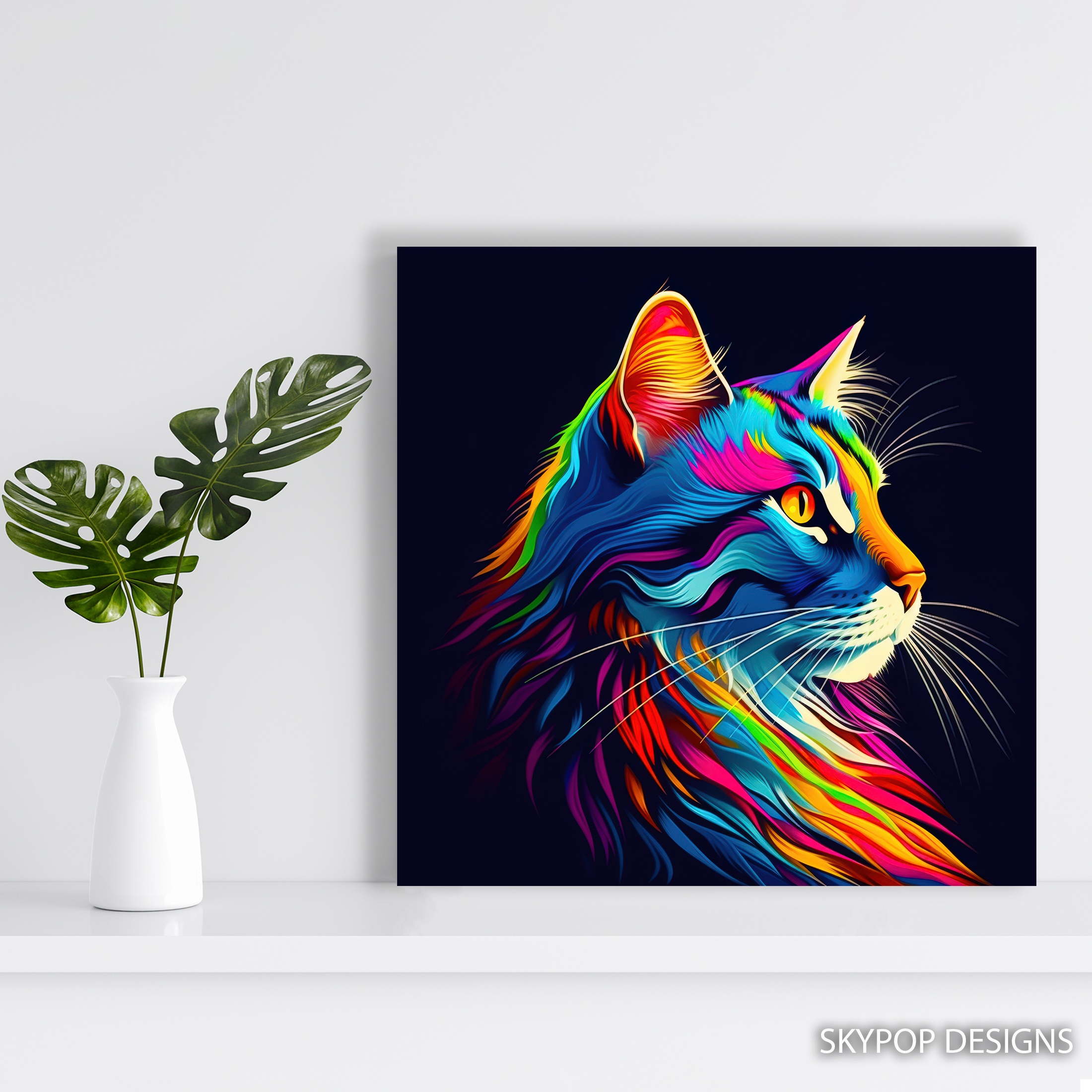 5.jpg Rainbow Cat Art