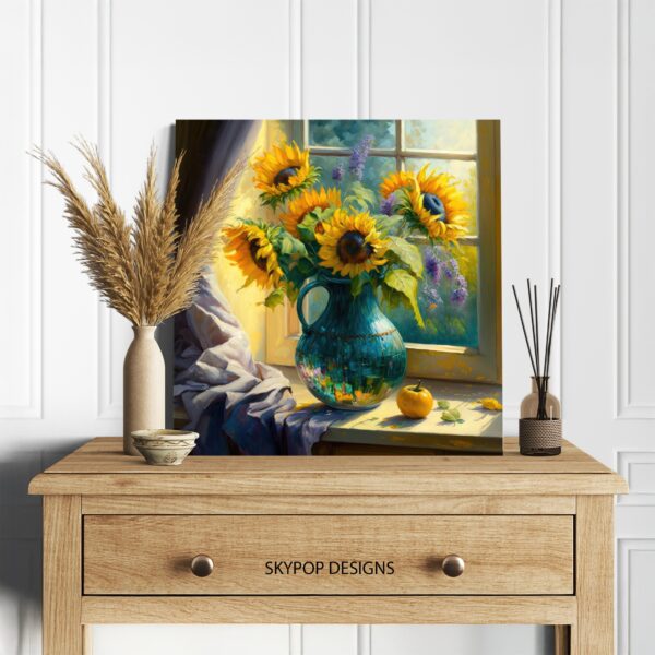 Sunflowers Window Art