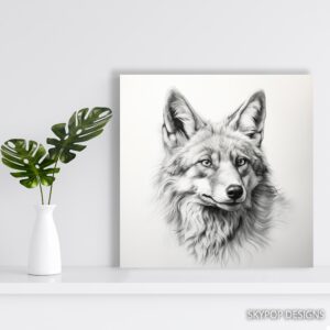 Wolf Portrait Art