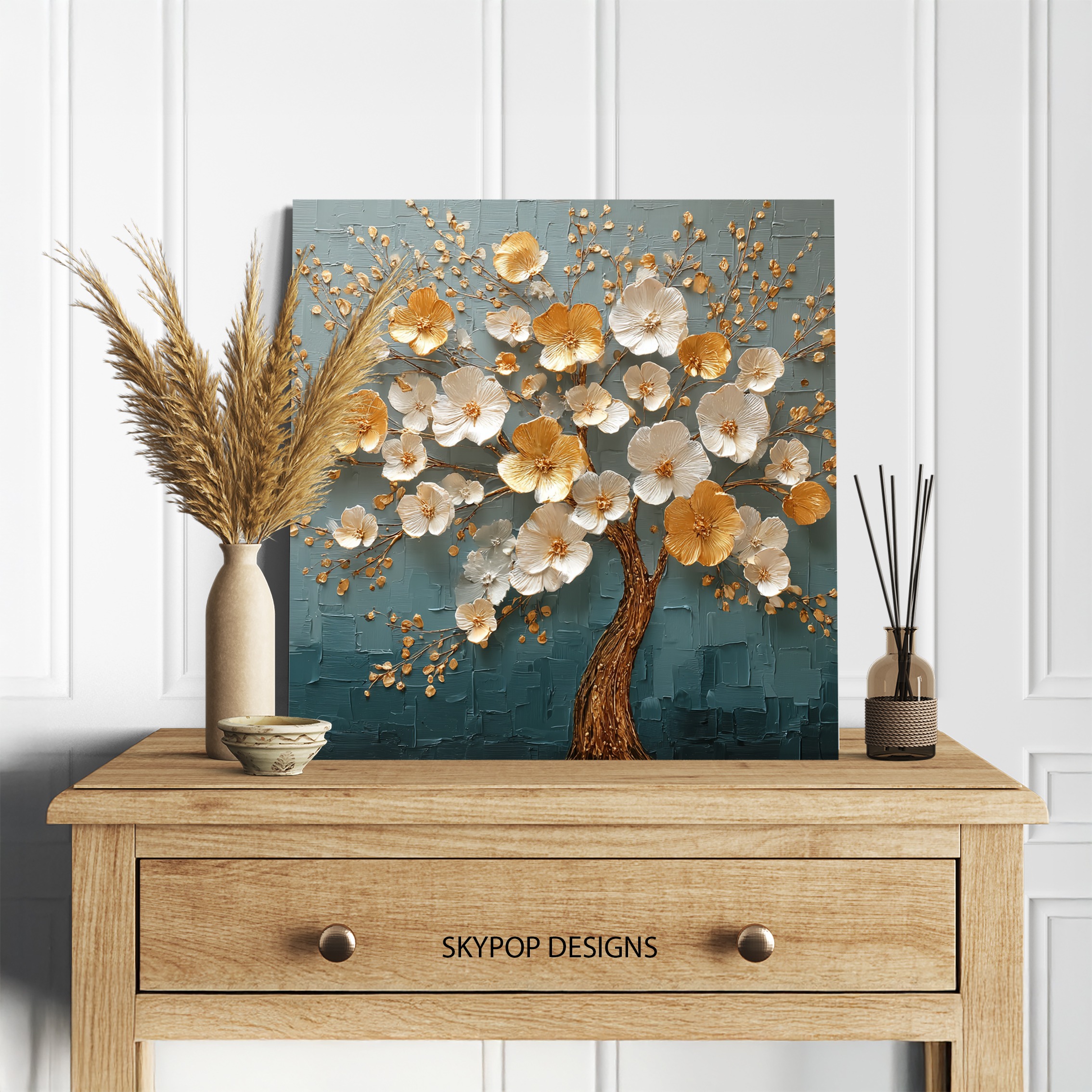 5.jpg Golden Blossom Tree Art
