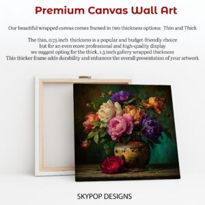 Vibrant Peony Bouquet Art