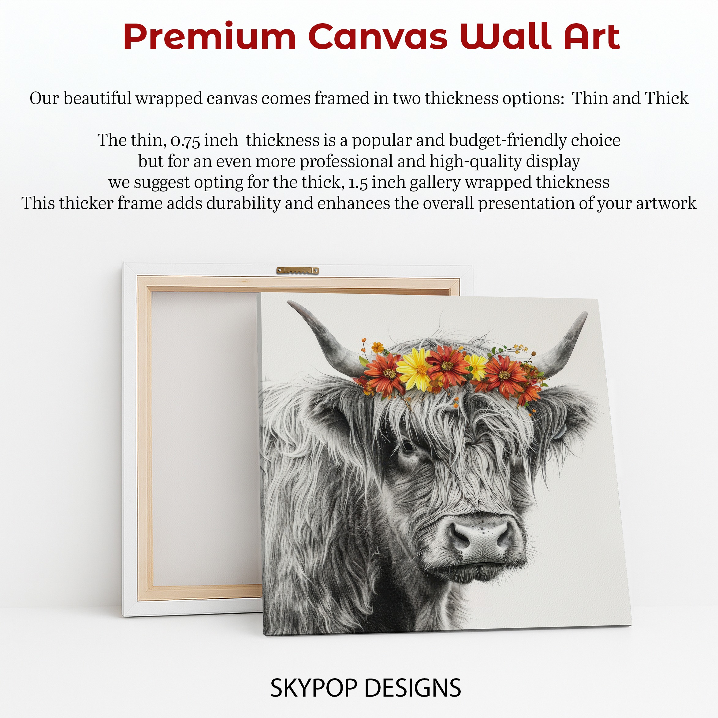 6.jpg Highland Cow Floral Crown Art