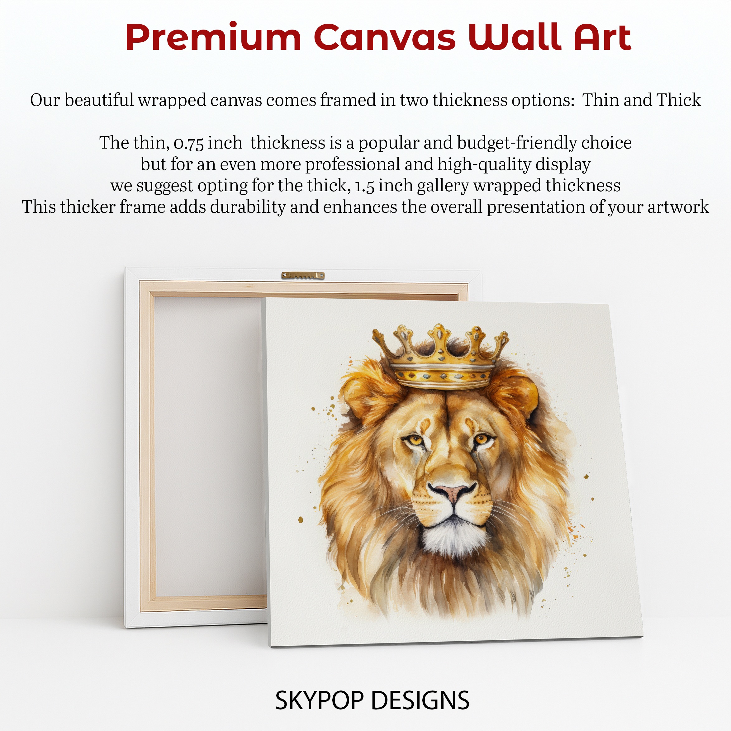 6.jpg Lion King Crown Art Canvas or Poster