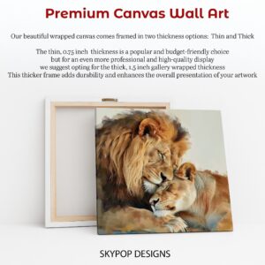 Lion Embrace Art