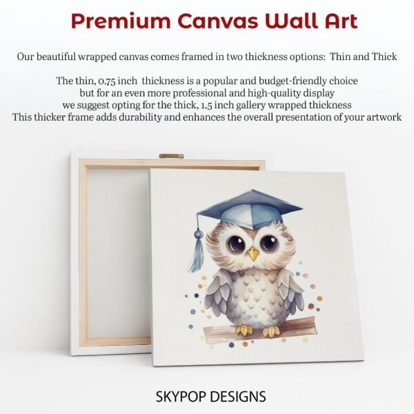 Owl Graduation Art