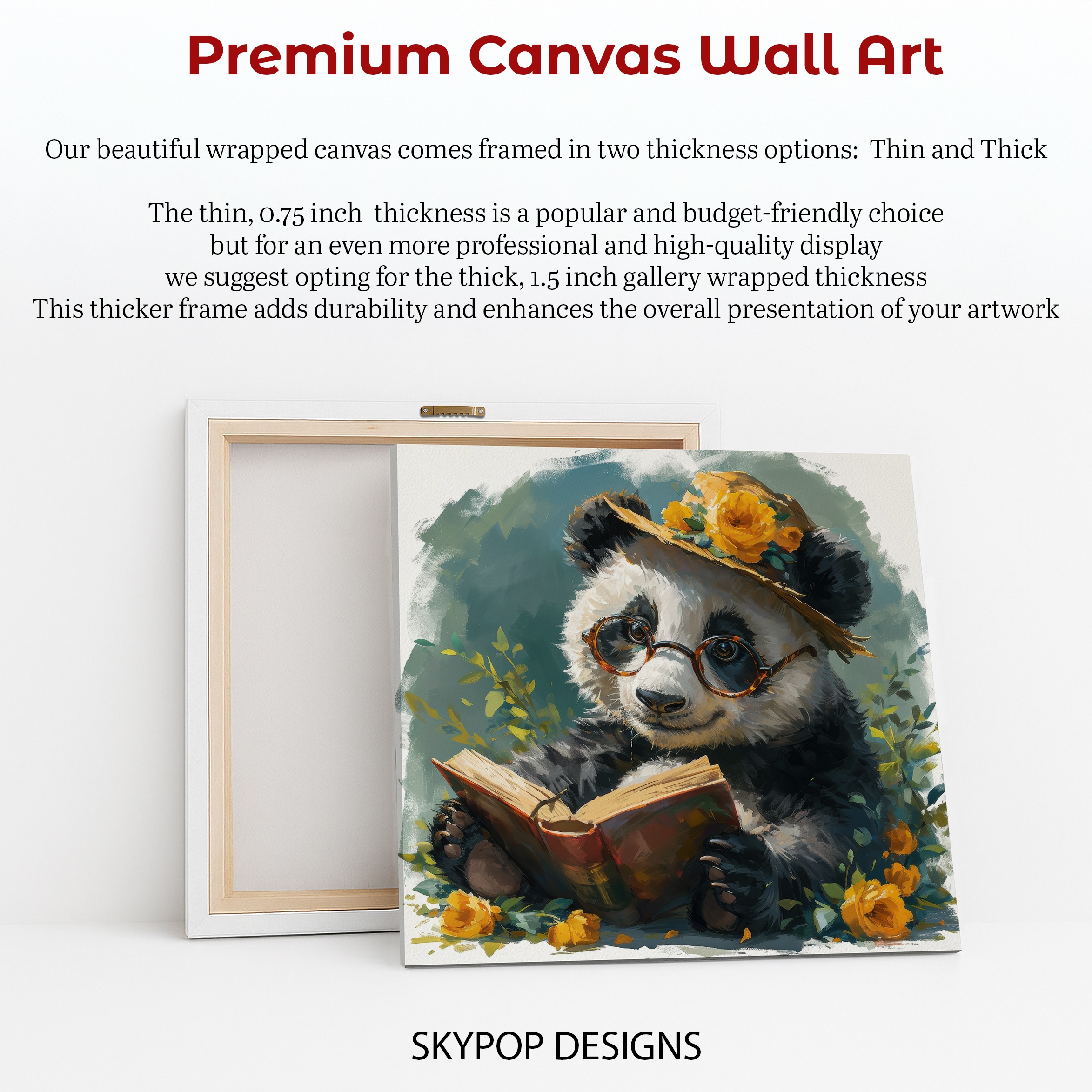 6.jpg Panda Reading Book Art