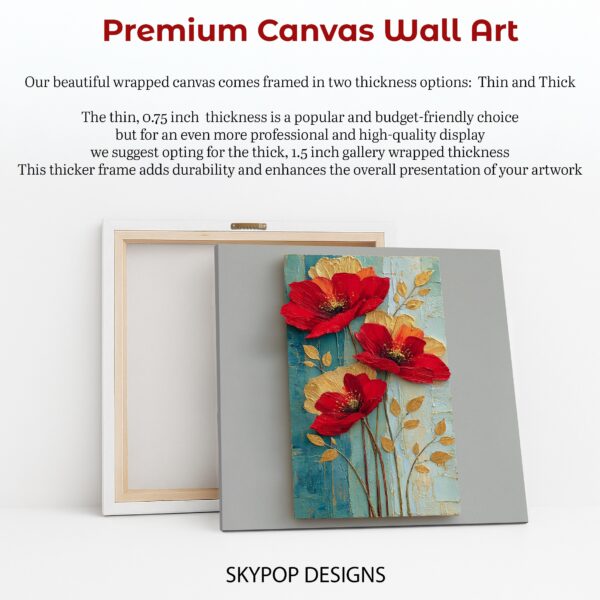 Vibrant Red Poppies Art
