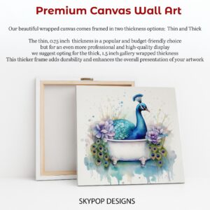 Peacock Bath Art