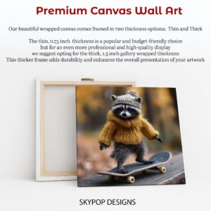 Raccoon Skater Art