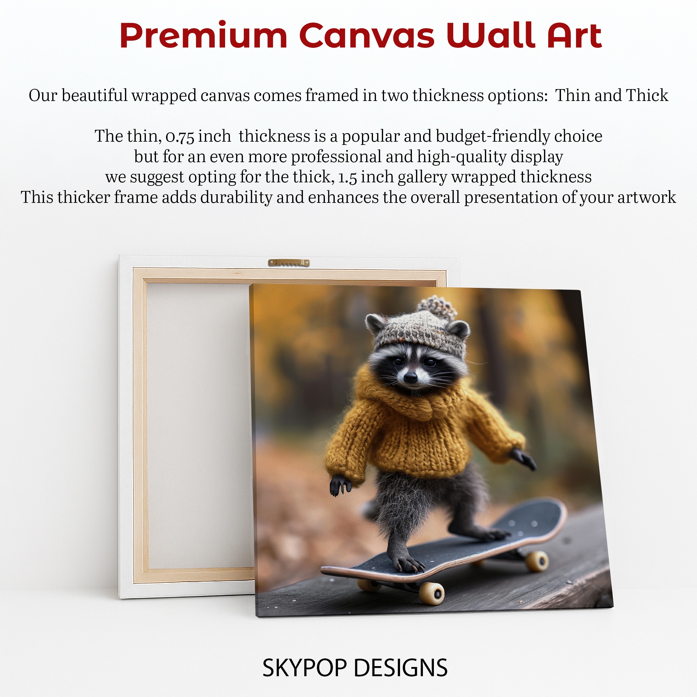 6.jpg Raccoon Skater Art