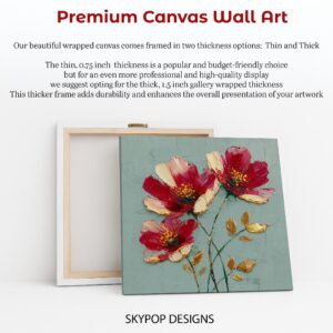 Red Floral Art