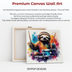 Sloth Drummer Art