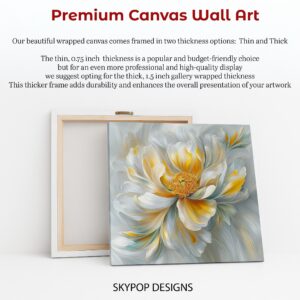 Golden Peony Bloom Art