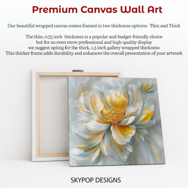 Golden Peony Bloom Art