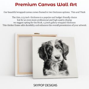 Border Collie Puppy Art