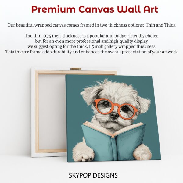 Maltese Book Lover Art